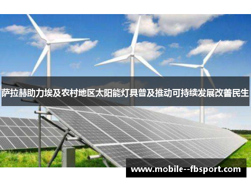 萨拉赫助力埃及农村地区太阳能灯具普及推动可持续发展改善民生